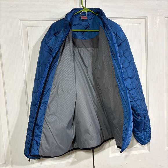 Marker Men’s Blue Quilted Padded Full Zip Coat Jacket Size XXL Font Zip Pockets - Picture 4 of 13